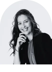 Portrait noir et blanc Marie-Cécile Billoux